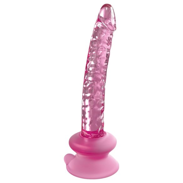 Icicles No. 86 - stakleni dildo s penisom - rozi