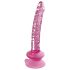 Icicles No. 86 - stakleni dildo s penisom (ružičasti)