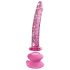 Icicles No. 86 - stakleni dildo s penisom (ružičasti)