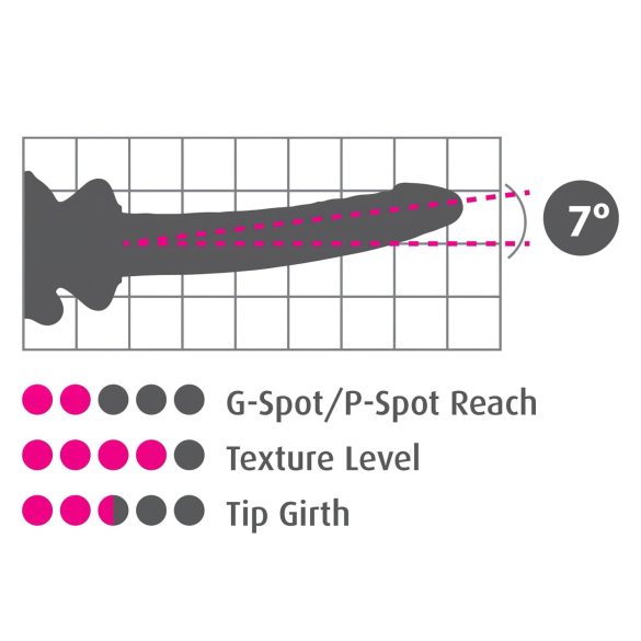 Icicles No. 86 - stakleni dildo s penisom - rozi