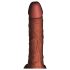 Kraljevski Cock Plus 7,5 - smeđi lubrikacijski dildo s vibracijama