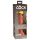 King Cock Elite 6 - realističan dildo s vakuumskim čepom (15 cm) - tamni