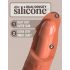 King Cock Elite 6 - realističan dildo s vakuumskim čepom (15 cm) - tamni