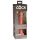King Cock Elite 7 - realistični dildo s vakuumskim postoljem (18cm) - prirodno