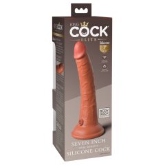   King Cock Elite 7 - realističan dildo (18 cm) - tamno prirodan