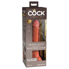   King Cock Elite 7 - realističan dildo (18 cm) - tamno prirodan