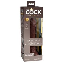 King Cock Elite 7 - realističan dildo (18 cm) - smeđi