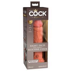   King Cock Elite 8 - realističan dildo (20 cm) - tamno prirodan