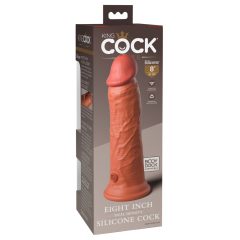  King Cock Elite 8 - realističan dildo (20 cm) - tamno prirodan