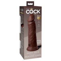 King Cock Elite 8 - realističan dildo (20 cm) - smeđi