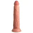 King Cock Elite 9 - realistični dildo s vakuumskim postoljem - 23 cm - natur
