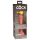 King Cock Elite 6 - vibrator s vakuumskim postoljem (15cm) - prirodni