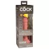 King Cock Elite 6 - realistični vibrator 15cm - tamno prirodna boja