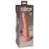 King Cock Elite 7 - usisni, bežični vibrator 18cm - prirodni