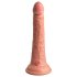 King Cock Elite 7 - usisni, bežični vibrator 18cm - prirodni