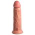 King Cock Elite 8 - prirodni vibrator sa vakuumskom bazom (20 cm)