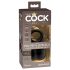 King Cock Crown Jewels - Vibrirajući prsten za penis (crni)