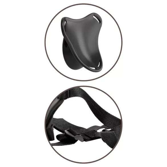 King Cock Elite Beginner's - strap-on gaćice - crne