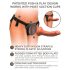 King Cock Elite Comfy - udobni strap-on s remenom (tamna prirodna boja)