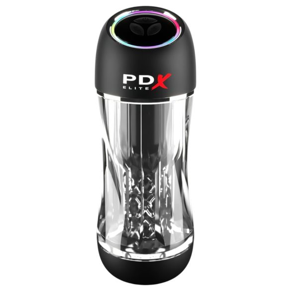 PDX ViewTube Pro - usisno-vibracijski masturbator (crni)