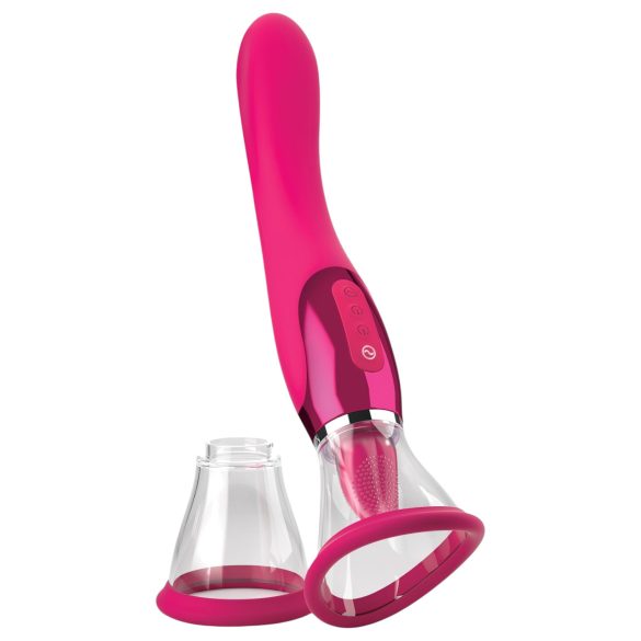 JimmyJane Apex - jezični 2u1 vibrator (pink)