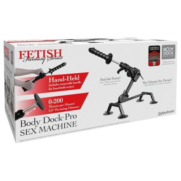 Fetish Body Dock Pro - seks stroj - crna