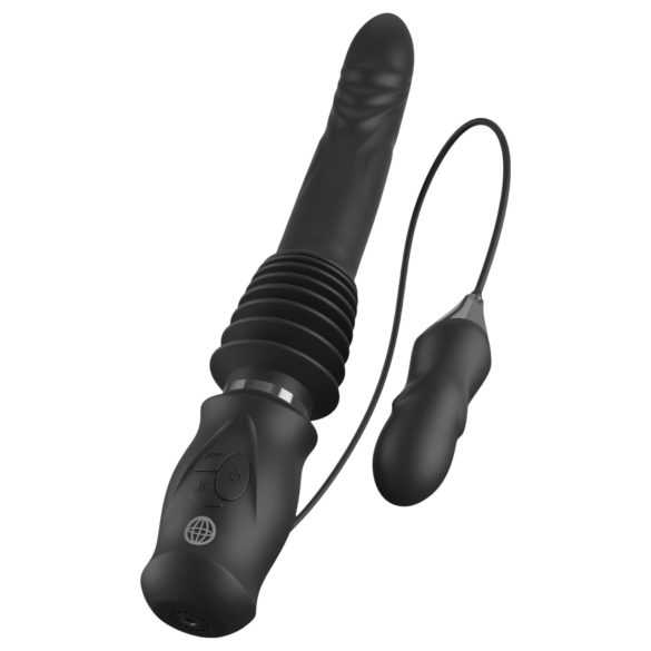 Fetish - potiskujući vibrator - crna