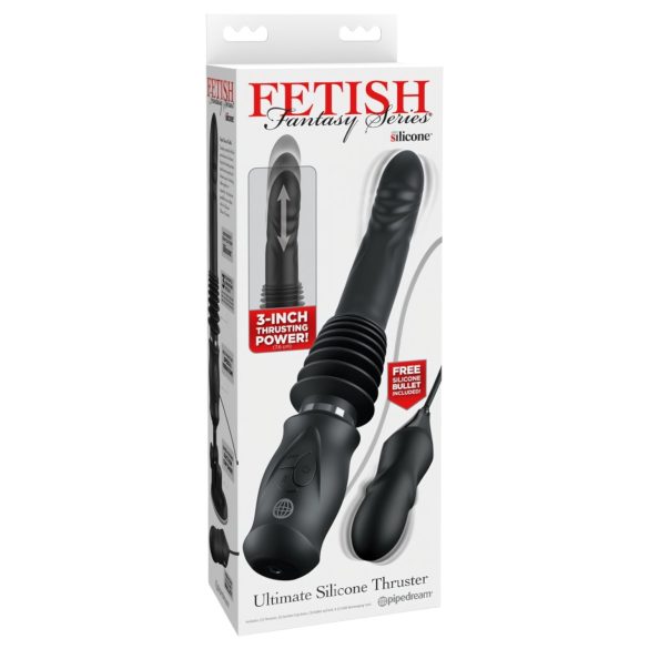 Fetish - potiskujući vibrator - crna