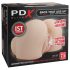 PDX Elite - usisni, vibracijski 2u1 masturbator (prirodan)