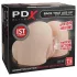 PDX Elite - usisni, vibrirajući 2-u-1 masturbator (naturalan)