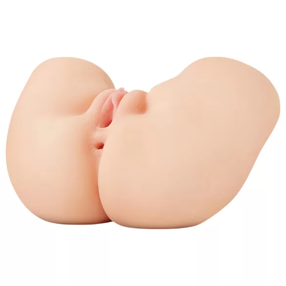 PDX Elite - muški vibrator masturbator 2u1 - prirodna boja