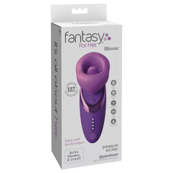 Pipedream - Fantasy For Her - lizajući vibrirajući stimulator s usisavanjem (ljubičasti)