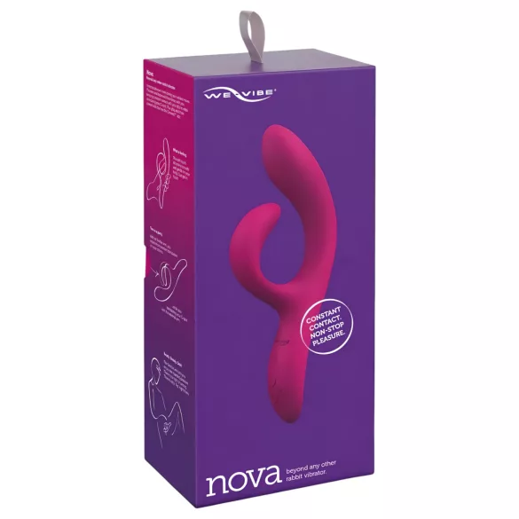 We-Vibe Nova 2 - vibrator s dodatkom za klitoris - silikon ljubičasta