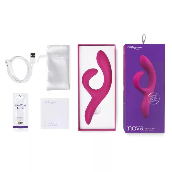 We-Vibe Nova 2 - vibrator s dodatkom za klitoris - silikon ljubičasta