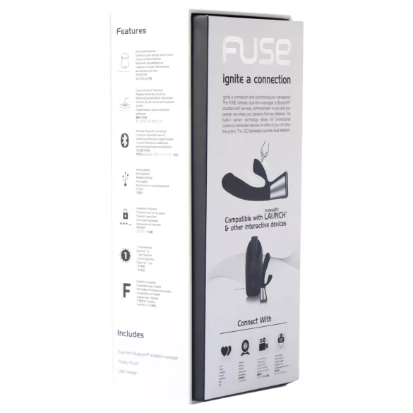 Fleshlight OhMiBod Kiiroo - aplikacijom upravljani vibrator s klitoralnom ručicom (crni)