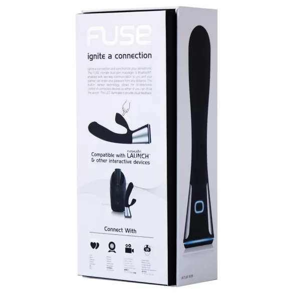 Fleshlight OhMiBod Kiiroo - aplikacijom upravljani vibrator s klitoralnom ručicom (crni)