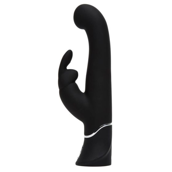 Happyrabbit G-točka - baterijski vibrator za kimanje ruke klitorisa (crni)
