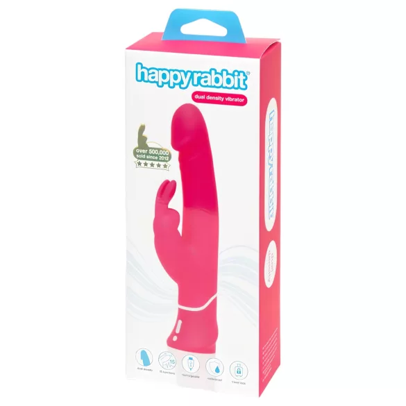 Happyrabbit Dual Density - vibrator za stimulaciju klitorisa - vodootporan