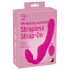 Strepless Strap-On - podesivi vibrator (ružičasti)