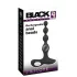Black Velvets - analni vibrator s perlicama - crni