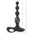 Crna svila - analni vibrator s perlicama (crni)