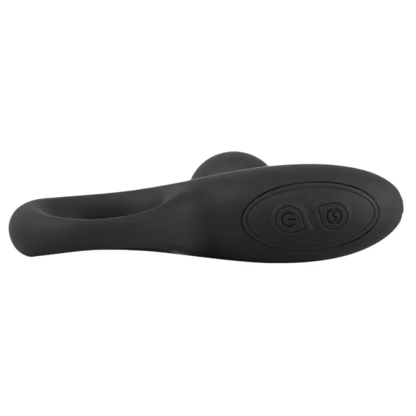 Black Velvets - analni vibrator s perlicama - crni