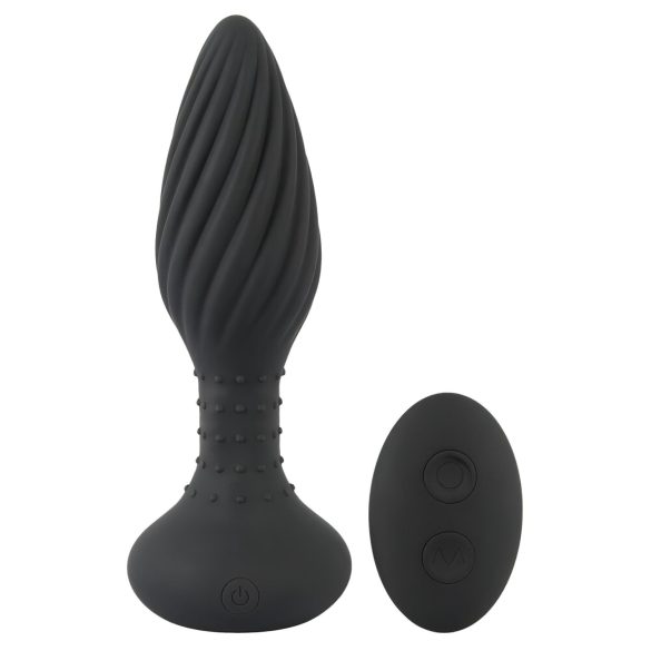 ANOS - crni analni vibrator s rotirajućim kuglicama