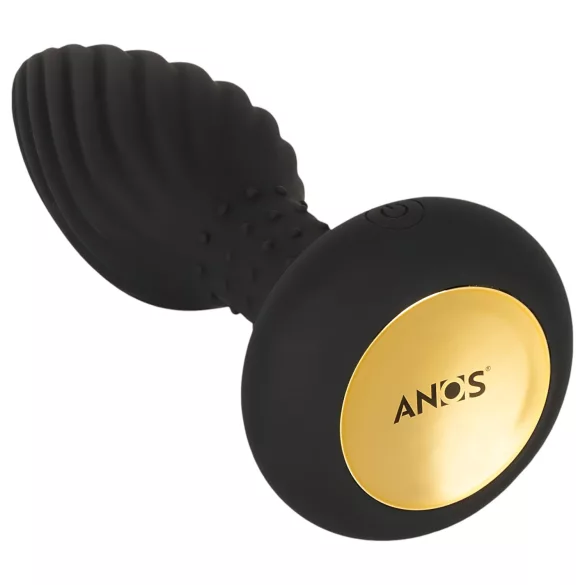 ANOS - analni vibrator s rotirajućim perlicama - crni