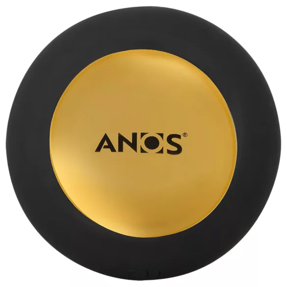 ANOS - analni vibrator s rotirajućim perlicama - crni