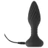 ANOS - analni vibrator s rotirajućim perlicama - crni