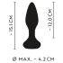 ANOS - crni analni vibrator s rotirajućim kuglicama