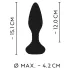 ANOS - analni vibrator s rotirajućim perlicama - crni