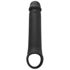 Rebel - omotač penisa s radio vibracijom na baterije (crni)