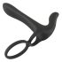Crni Velvet - punjivi 2u1 parni vibrator i prsten za penis (crni)
